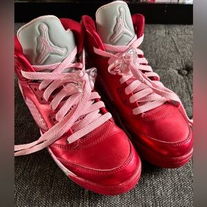 NIKE Air Jordan 5 V Retro GS Sneakers Red Pink Valentine’s